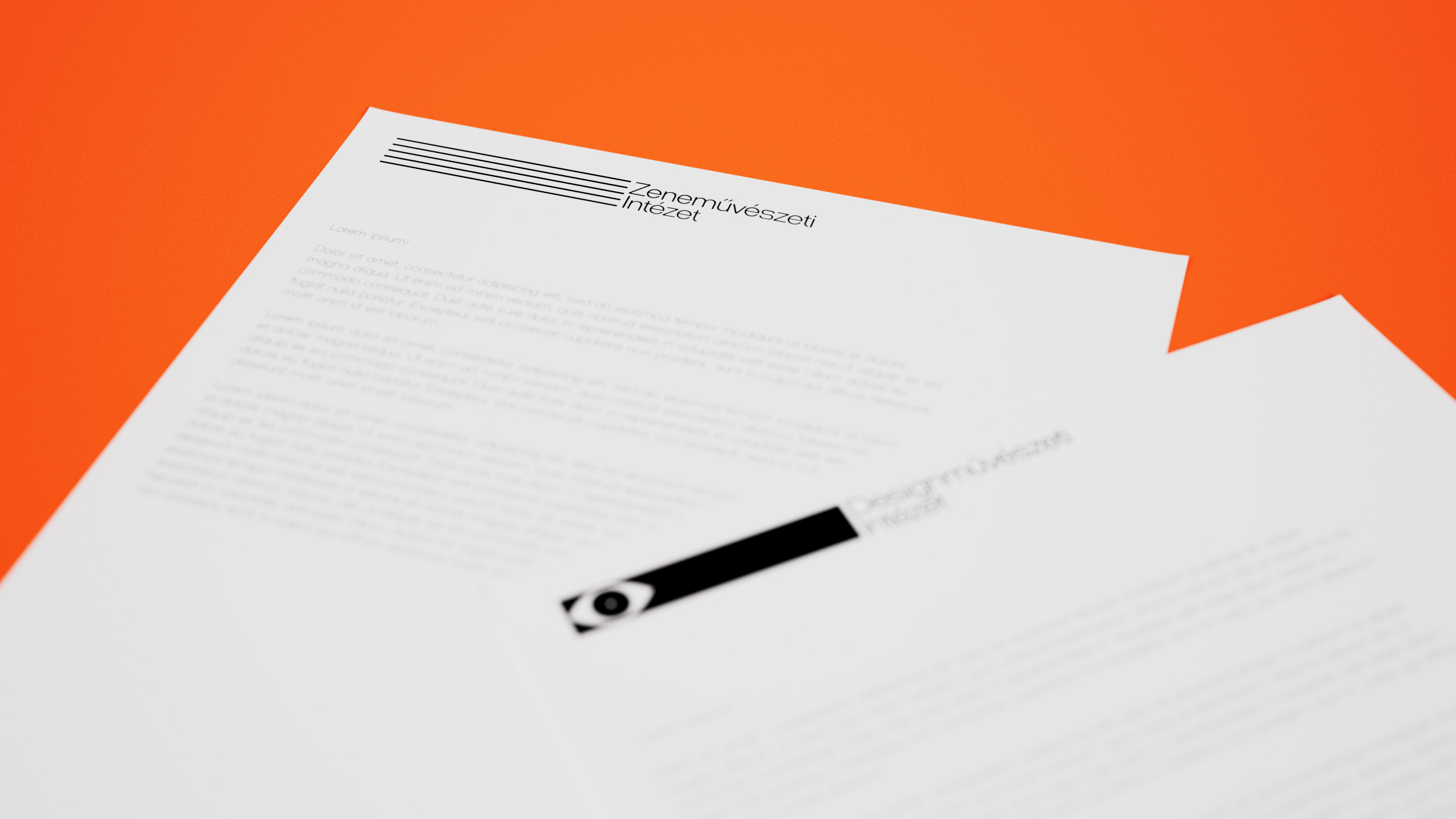 Presentation of PTE MK letterhead design