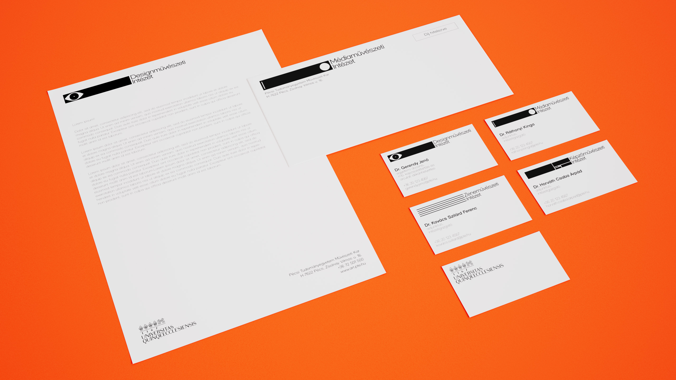 PTE MK Presentation of PTE MK letterhead, envelope and identity card design