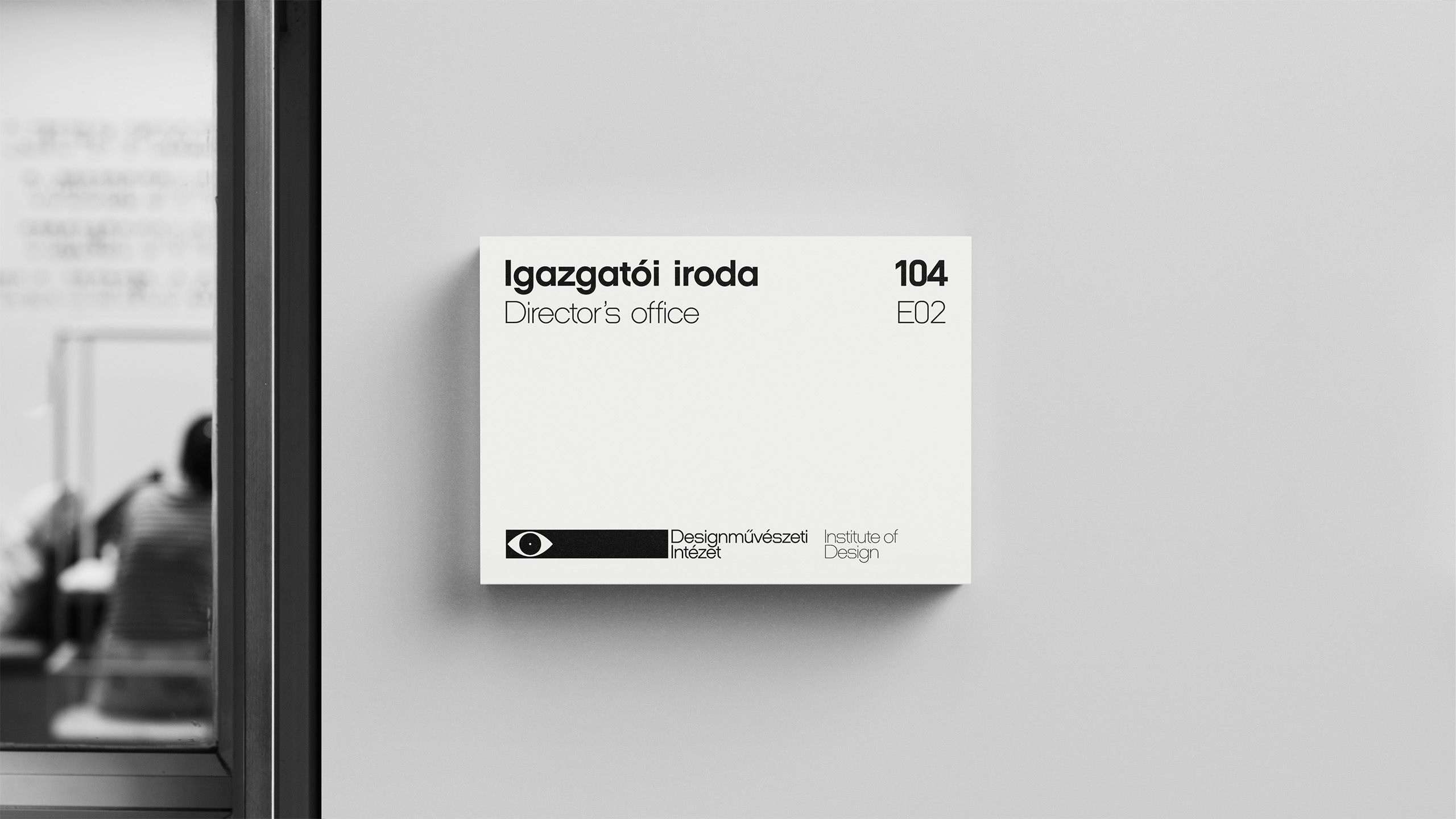 PTE MK wayfinding door sign